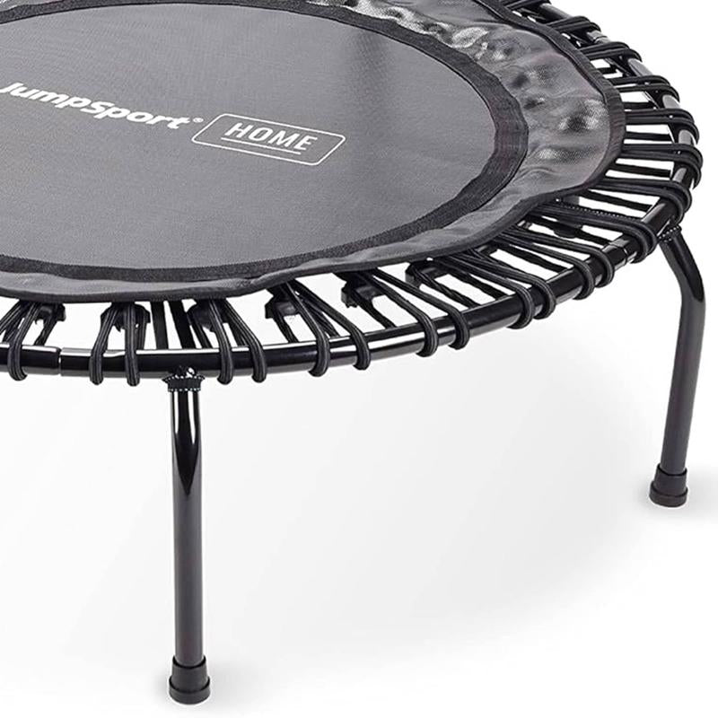 Jumpsport round Home Fitness Indoor Mini Rebounder Trampoline for Adults, Black