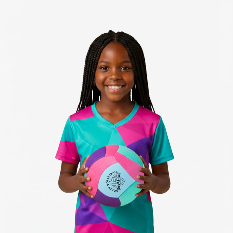 Softy Volleyball - Teal - Super Soft Volleyball Designed for inside Your House