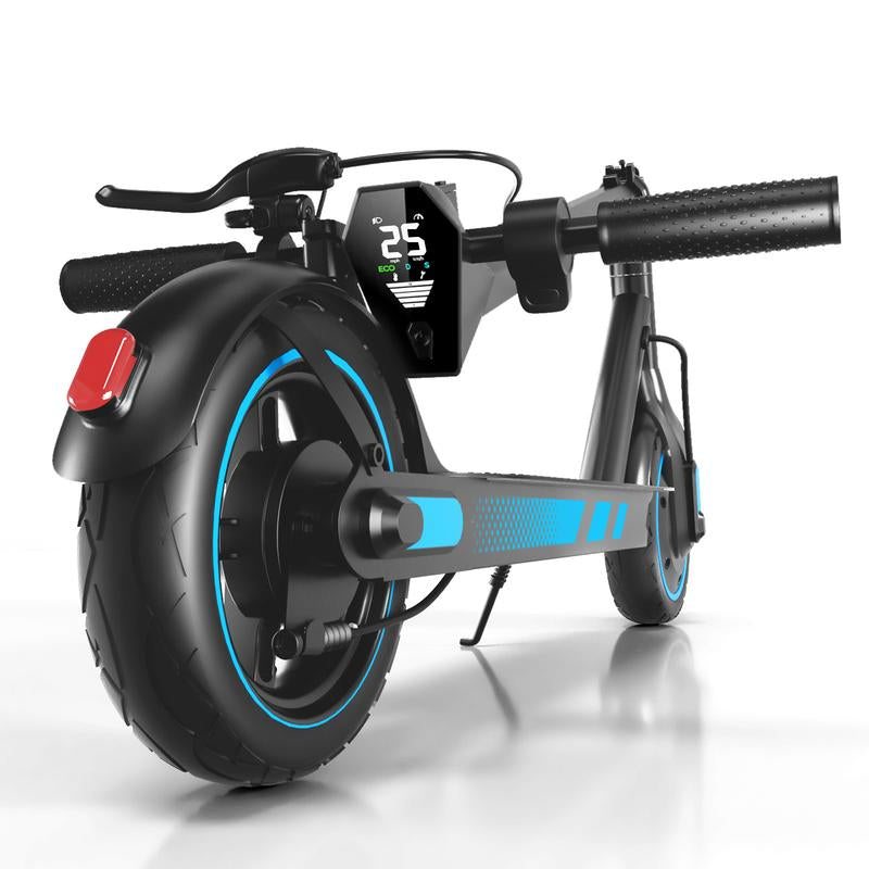 Electric Scooter 500W Motor for Adult with 10" Vacuum Big Tire,Max Speed 25Mph,Foldable & Portable Escooter for Commuting,Electric Kick Scooter with APP Control 36V 10.5AH Battery Foldable Scooter Dual Brake