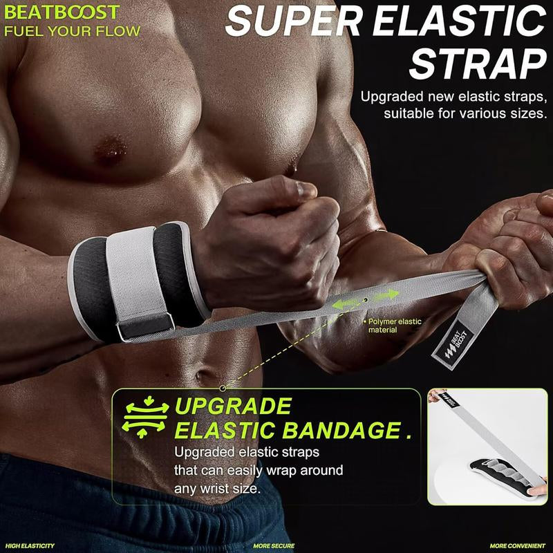 Ankle Wrist Weights for Women Men a Pair of 1 2 3 4 6 8 10 Lbs Arm Leg Weight Set with Adjustable Straps for Walking Pilates Exercise Workout Gym Aerobics Beatboost