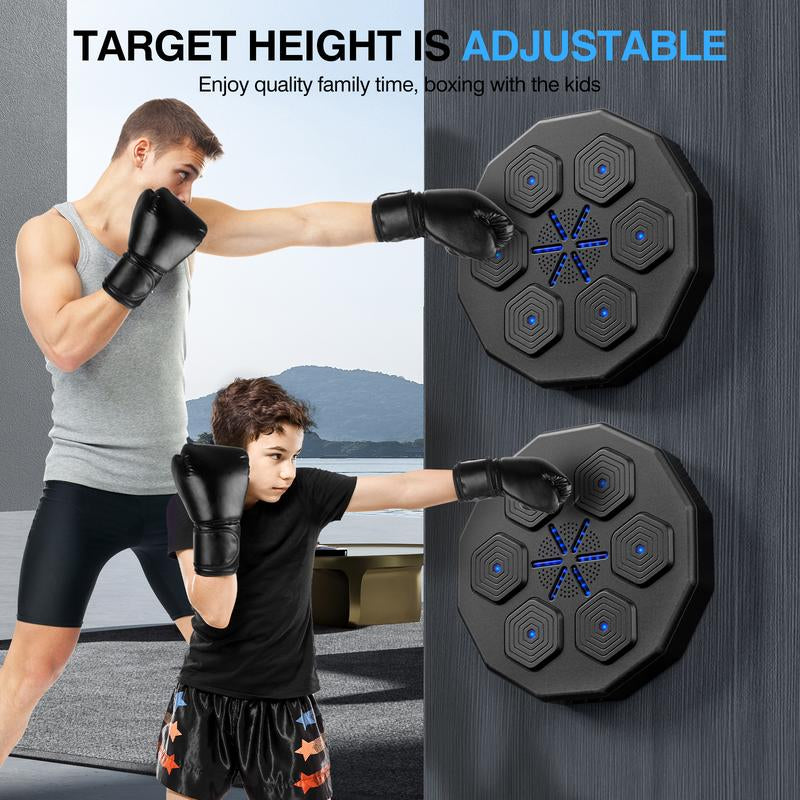 Upgraded Music Boxing Machine - Smart Bluetooth Wall-Mounted Boxing Trainer with Punch Counter, Adjustable Speed & Premium Gloves - Home/Office Workout & Stress Relief for Fitness Enthusiasts LED Light Sword Cosplay Set Wooden Gymnastic Rings
