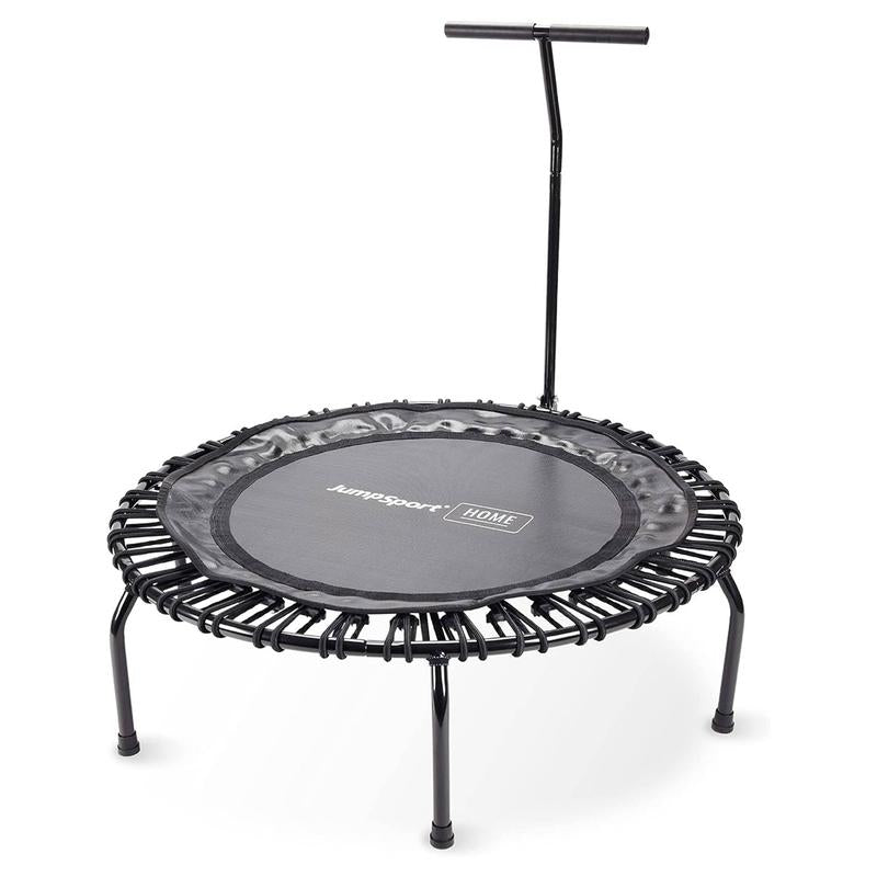 Jumpsport round Home Fitness Indoor Mini Rebounder Trampoline for Adults, Black