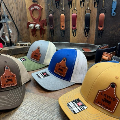 Cow Tag, Ear Tag, Dairy Farm, Cow Farmer, Custom Farm Hat, Farmer, Rancher, Farming, Cattle Hat, Livestock Hat, Gift, His Her, Dad Hat, Trucker Hat, Country Hat, Farmers Hat