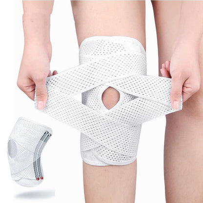 Knee Brace with Side Stabilizers for Meniscal Tear Knee Pain ACL MCL Arthritis Injuries Recovery Breathable Adjustable Knee Support for Men and Women