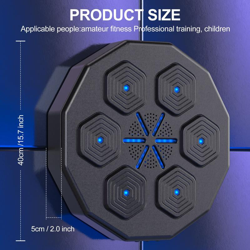 Upgraded Music Boxing Machine - Smart Bluetooth Wall-Mounted Boxing Trainer with Punch Counter, Adjustable Speed & Premium Gloves - Home/Office Workout & Stress Relief for Fitness Enthusiasts LED Light Sword Cosplay Set Wooden Gymnastic Rings