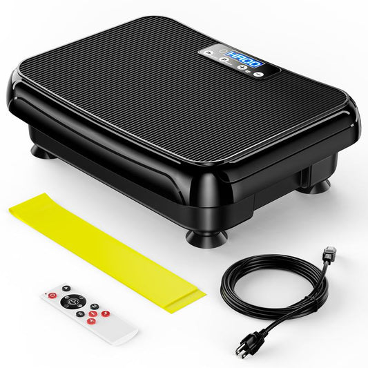 Vibration Plate Exercise Machine: TISSCARE Vibrating Plates for Lymphatic Drainage and Weight Loss, 300Lbs Capacity Full Body Power Shake Workout Platform for Home Cardio Fitness