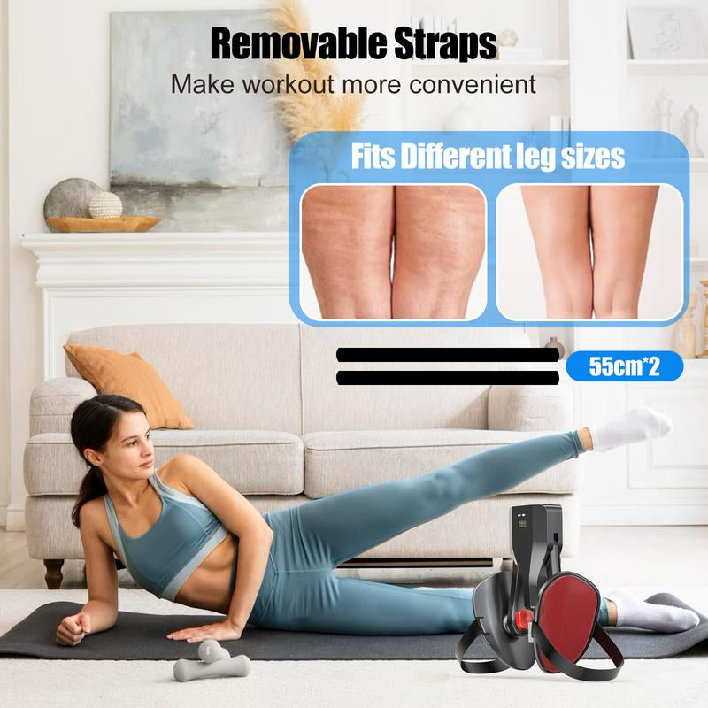 Thigh Master Adjustable Kegel Exerciser Home Gym Fitness Hip Pelvic Floor Trainer for Women Men Inner Thigh Toner Leg Strengthening Machine Muscle Training Device 35KG Black Healthcare Equipment 55Cm²