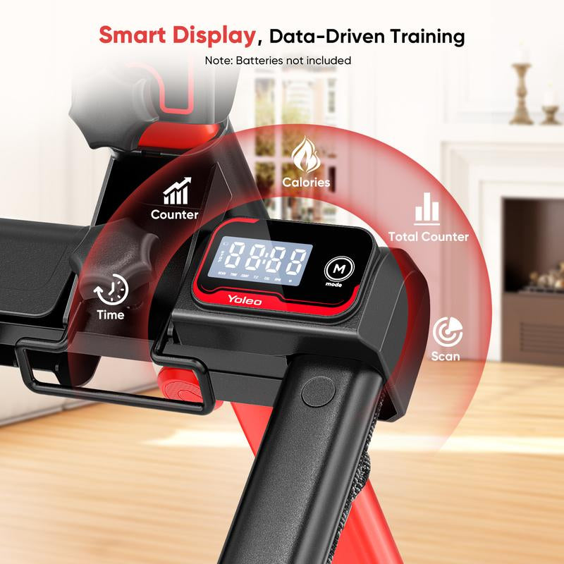 YOLEO Steppers for Exercise at Home, Adjustable Stair Stepper with 3 Workout Modes,Folding Cardio Stair Master with Ski Simulation Mode & Oversized Pedal,90% Pre-Assembled Stair Climber with Handlebar