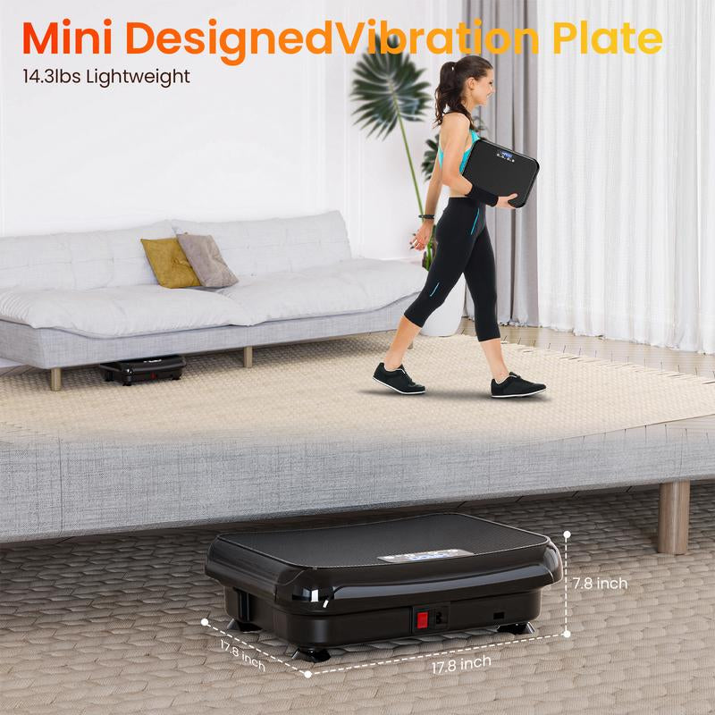 Vibration Plate Exercise Machine: TISSCARE Vibrating Plates for Lymphatic Drainage and Weight Loss, 300Lbs Capacity Full Body Power Shake Workout Platform for Home Cardio Fitness