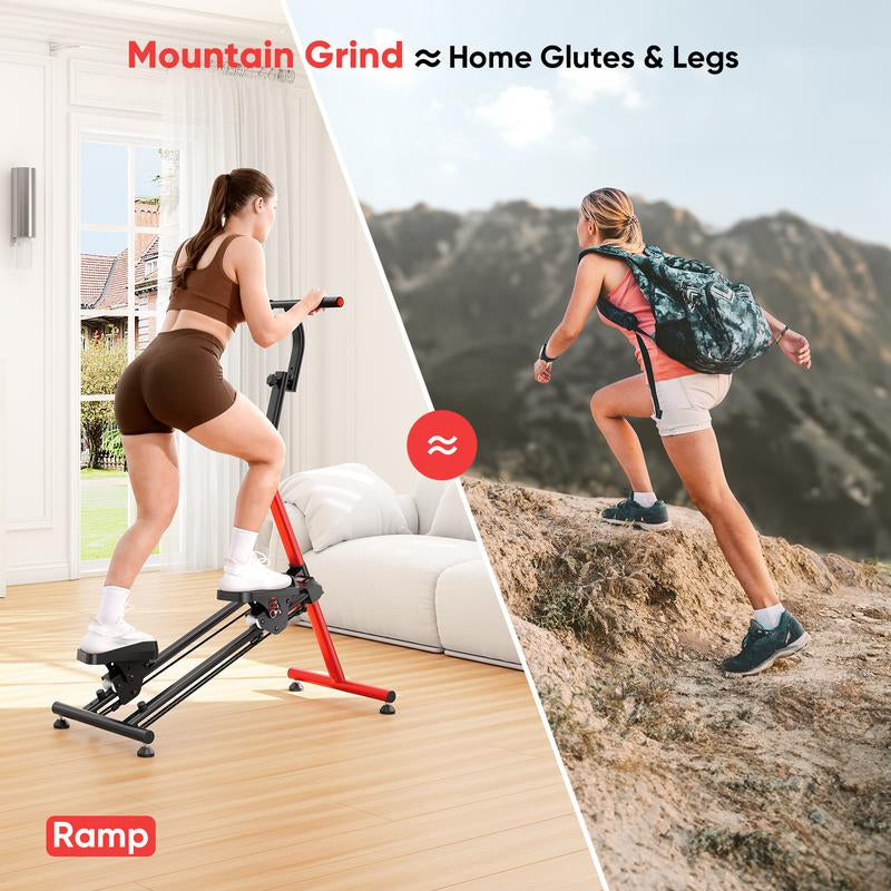 YOLEO Steppers for Exercise at Home, Adjustable Stair Stepper with 3 Workout Modes,Folding Cardio Stair Master with Ski Simulation Mode & Oversized Pedal,90% Pre-Assembled Stair Climber with Handlebar