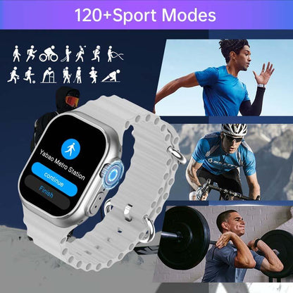 Smartwatch 2025 Model - 2.01-Inch HD Display, IP67 Water Resistant, 120 Sports Modes, Android & Iphone Compatible, Christmas Gift Wearable Black Smartphone Wristwatch Bluetooth Remote