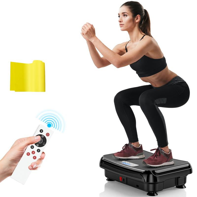 Vibration Plate Exercise Machine: TISSCARE Vibrating Plates for Lymphatic Drainage and Weight Loss, 300Lbs Capacity Full Body Power Shake Workout Platform for Home Cardio Fitness