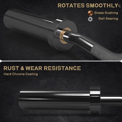 Ritfit EZ Curl Bar for Weight Training and Arm Workout - Chromed Finish for Durability and Corrosion Resistance Fitness Exercise Weight Lift