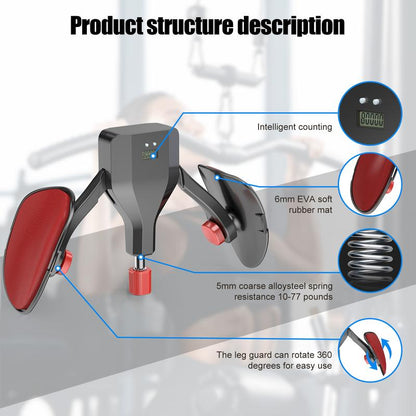 Thigh Master Adjustable Kegel Exerciser Home Gym Fitness Hip Pelvic Floor Trainer for Women Men Inner Thigh Toner Leg Strengthening Machine Muscle Training Device 35KG Black Healthcare Equipment 55Cm²