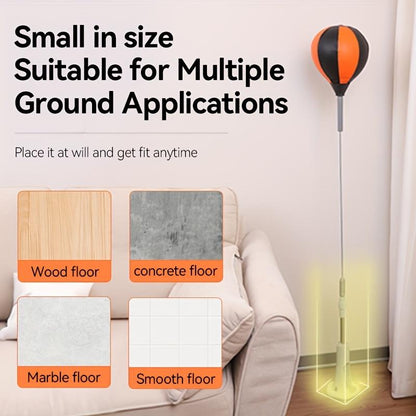 Premium Quality Speed Ball with Stand—Suitable for Teens and Adults, Height Adjustable—360° Bounce Design, Portable for Stress Relief and Fitness—Ideal for Bedrooms, Living Rooms, and Gardens