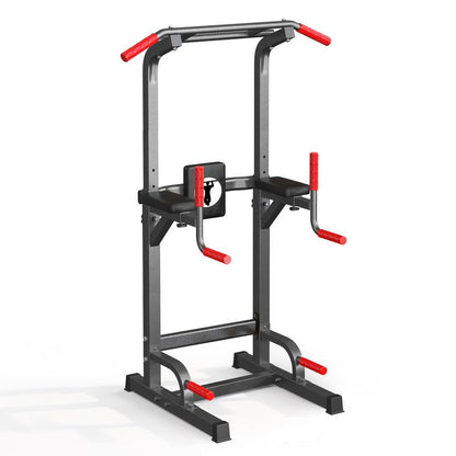 500LB Beast Mode 10-Level Adjustable Power Tower Pull up Bar + Dip Stand + 5-In-1 Strength Training All-Level Home Gym (Beginner ,Friendly),Adjustable Heavy Duty Power Tower,Pullup, Machine，Home Gym Equipment
