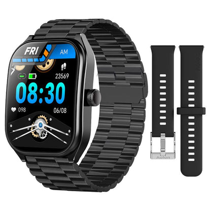 Aolon Curve Smart Watch 2.01" Screen IP68 Waterproof, Wireless Calling, 100+ Sports Modes, Health Monitoring, Assistant Weather Push, Stopwatch, Timer, Stopwatch and Otherfunctions, Compatible with Android and Iphone Phones