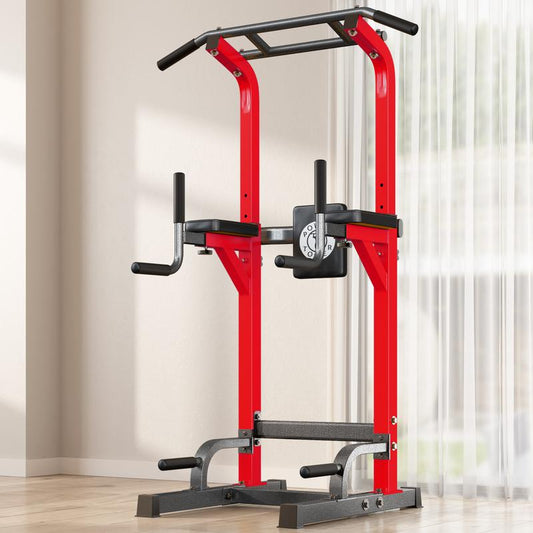 500LB Beast Mode 10-Level Adjustable Power Tower Pull up Bar + Dip Stand + 5-In-1 Strength Training All-Level Home Gym (Beginner ,Friendly),Adjustable Heavy Duty Power Tower,Pullup, Machine，Home Gym Equipment