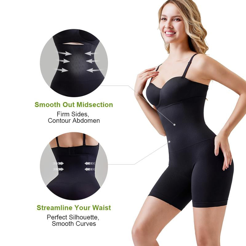 VVL Women'S Seamless Design with Built-In Gusset, High Waist Butt-Lifting Breathable Yoga Shorts Faja Shapewear for Women Shorts