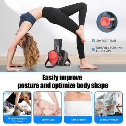 Thigh Master Adjustable Kegel Exerciser Home Gym Fitness Hip Pelvic Floor Trainer for Women Men Inner Thigh Toner Leg Strengthening Machine Muscle Training Device 35KG Black Healthcare Equipment 55Cm²
