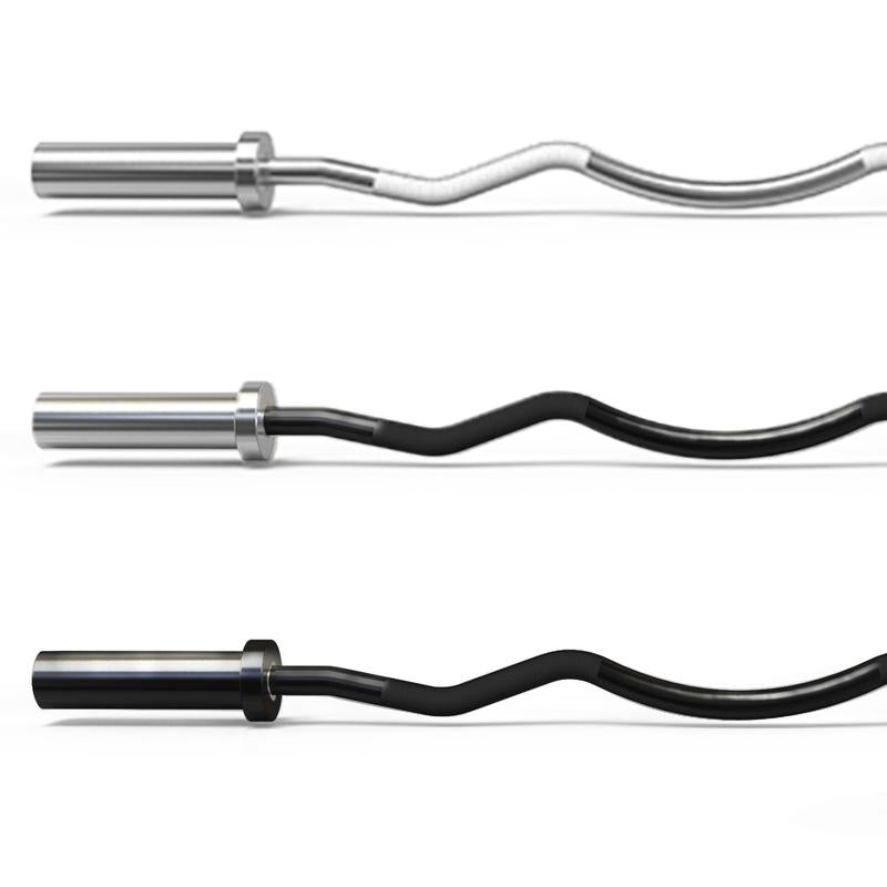 Ritfit EZ Curl Bar for Weight Training and Arm Workout - Chromed Finish for Durability and Corrosion Resistance Fitness Exercise Weight Lift