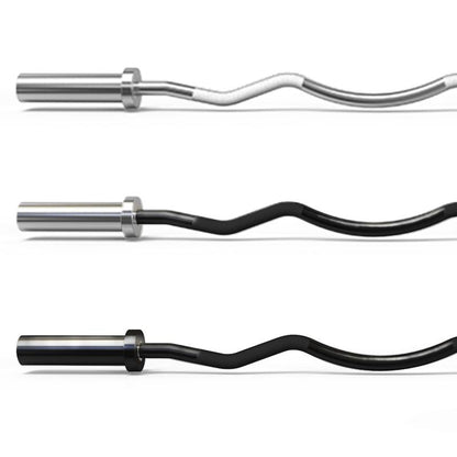 Ritfit EZ Curl Bar for Weight Training and Arm Workout - Chromed Finish for Durability and Corrosion Resistance Fitness Exercise Weight Lift