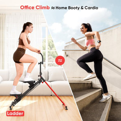 YOLEO Steppers for Exercise at Home, Adjustable Stair Stepper with 3 Workout Modes,Folding Cardio Stair Master with Ski Simulation Mode & Oversized Pedal,90% Pre-Assembled Stair Climber with Handlebar