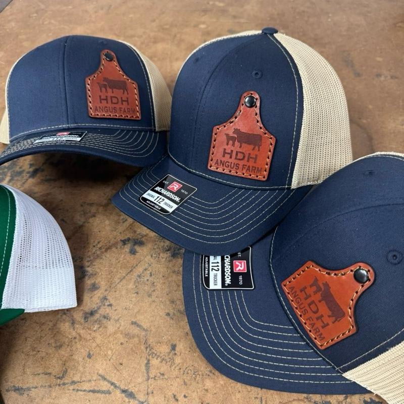 Cow Tag, Ear Tag, Dairy Farm, Cow Farmer, Custom Farm Hat, Farmer, Rancher, Farming, Cattle Hat, Livestock Hat, Gift, His Her, Dad Hat, Trucker Hat, Country Hat, Farmers Hat