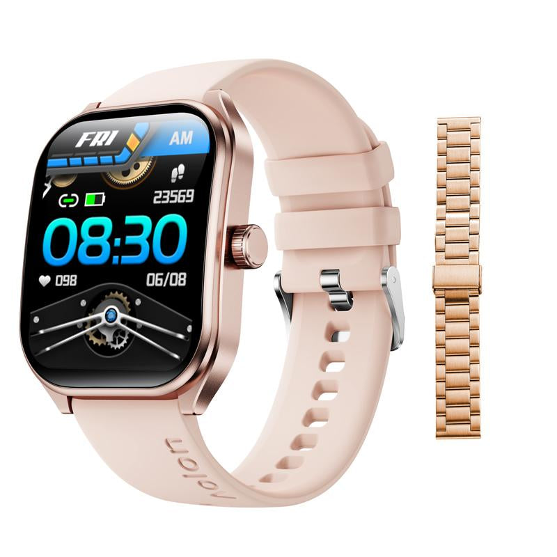 Aolon Curve Smart Watch 2.01" Screen IP68 Waterproof, Wireless Calling, 100+ Sports Modes, Health Monitoring, Assistant Weather Push, Stopwatch, Timer, Stopwatch and Otherfunctions, Compatible with Android and Iphone Phones