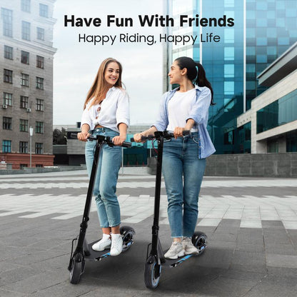 Electric Scooter 500W Motor for Adult with 10" Vacuum Big Tire,Max Speed 25Mph,Foldable & Portable Escooter for Commuting,Electric Kick Scooter with APP Control 36V 10.5AH Battery Foldable Scooter Dual Brake