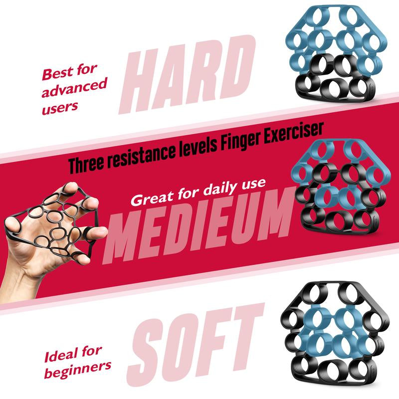 Fitbeast 10-160 Lbs Grip Strength Trainer Kit, Pro Hand and Forearm Strengthener Kit with Adjustable Resistance and Multi-Function Massage Balls for Hand Therapy, Grip Training, and Recovery